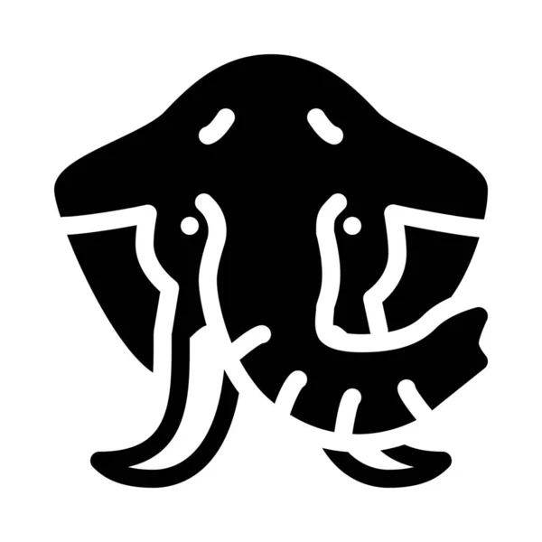 Elefante Herbívoro Del Bosque Aislado Sobre Fondo Blanco — Archivo Imágenes Vectoriales