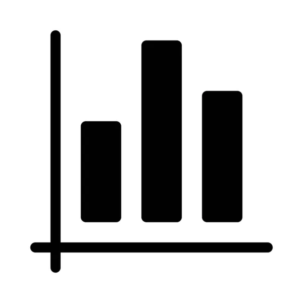 Gráfico Bloco Ícone Relatório Isolado Fundo Branco — Vetor de Stock