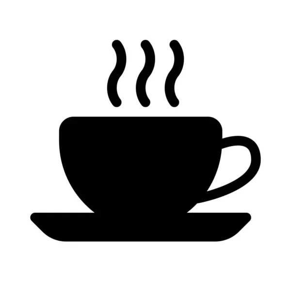 Sıcak Çay Izole Üzerinde Beyaz Arka Plan Hizmet — Stok Vektör
