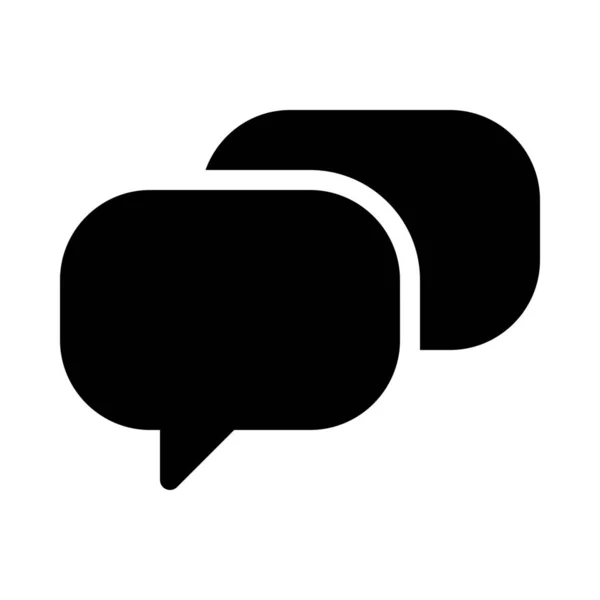 Icono Ilustración Vector Simple Converse Speech Bubbles — Vector de stock