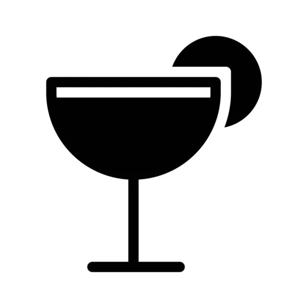 白い背景の上のシャンパン 単純な黒線図のガラス — ストックベクタ