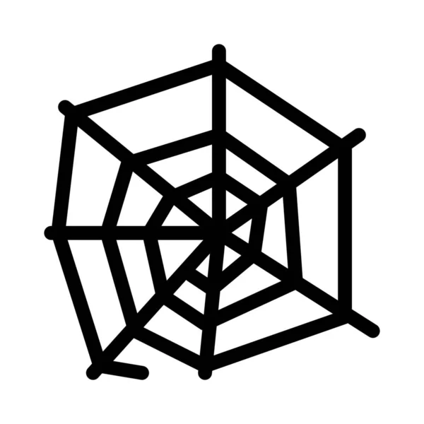 Illustration Vectorielle Simple Icône Toile Araignée — Image vectorielle