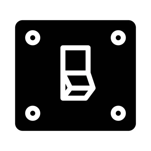 Light Power Switch Icon Isolated White — ストックベクタ