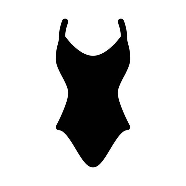 Simple Vector Illustration Female Swimwear Dress — Stock Vector