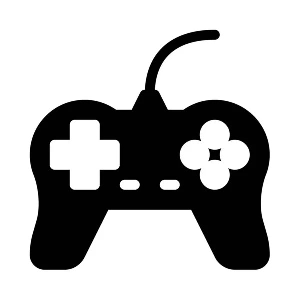 Game Console Gamepad Isolated White Background — Stockvector