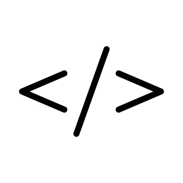 Απλή Διανυσματικά Εικονογράφηση Εικόνα Της Html Κωδικοποίησης Σύμβολα — Διανυσματικό Αρχείο