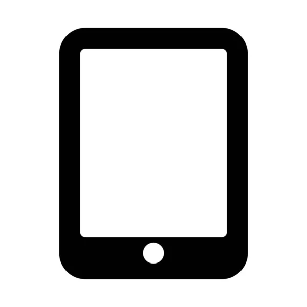 Eenvoudige Vector Afbeelding Teken Van Tablet Technologie — Stockvector