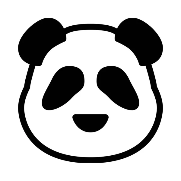 Vilda Skogen Panda Isolerad Vit Bakgrund — Stock vektor