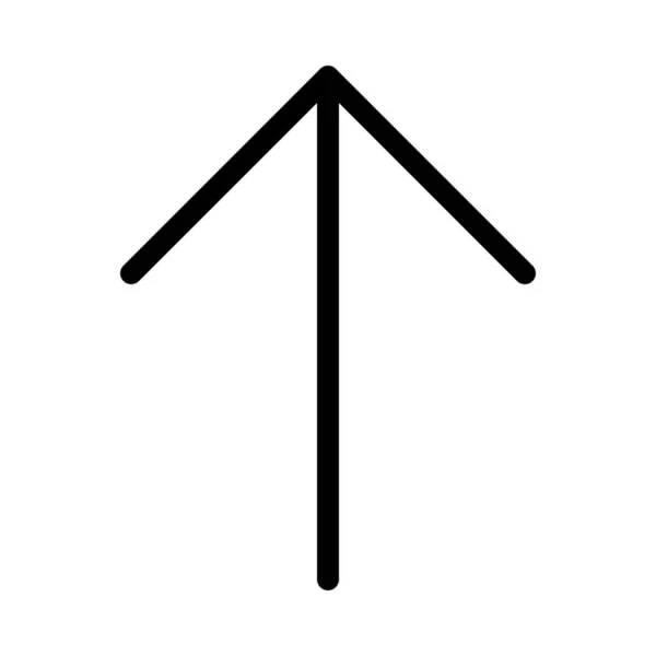 Simple Vector Illustration Sign Upper Side Arrow — Stock Vector