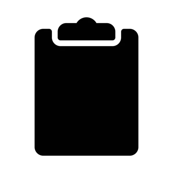 Clipboard Task Management Icono Aislado Blanco — Archivo Imágenes Vectoriales