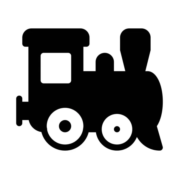 Illustration Vectorielle Simple Signe Toy Train Engine — Image vectorielle