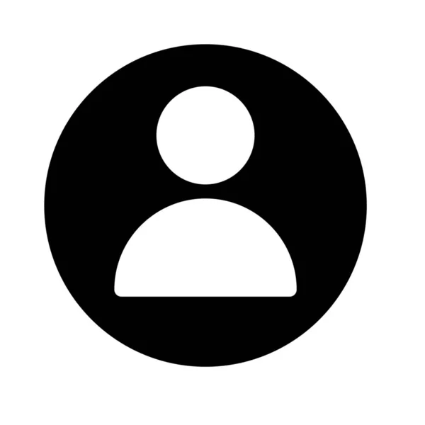 Illustration Vectorielle Simple Signe Profil Utilisateur Avatar — Image vectorielle
