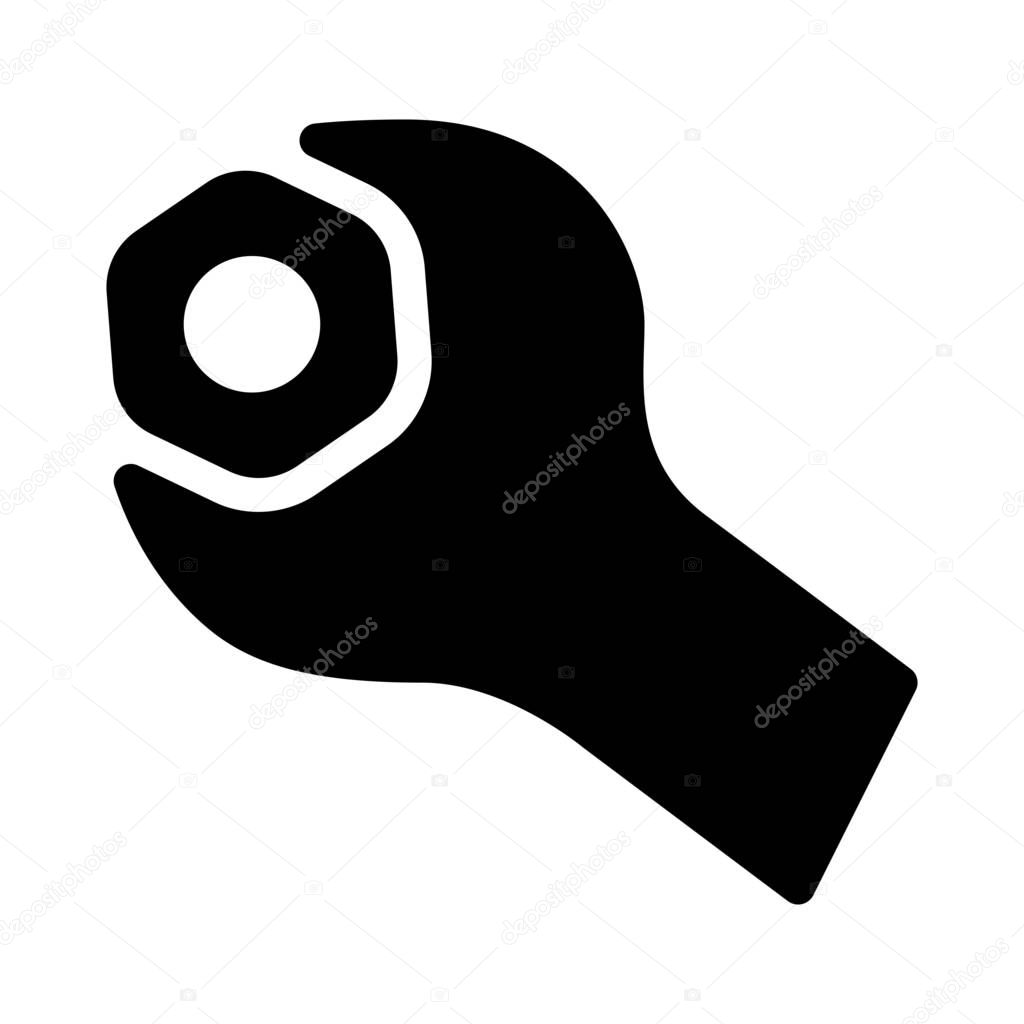 simple vector illustration of Bolt Fasteners Tool