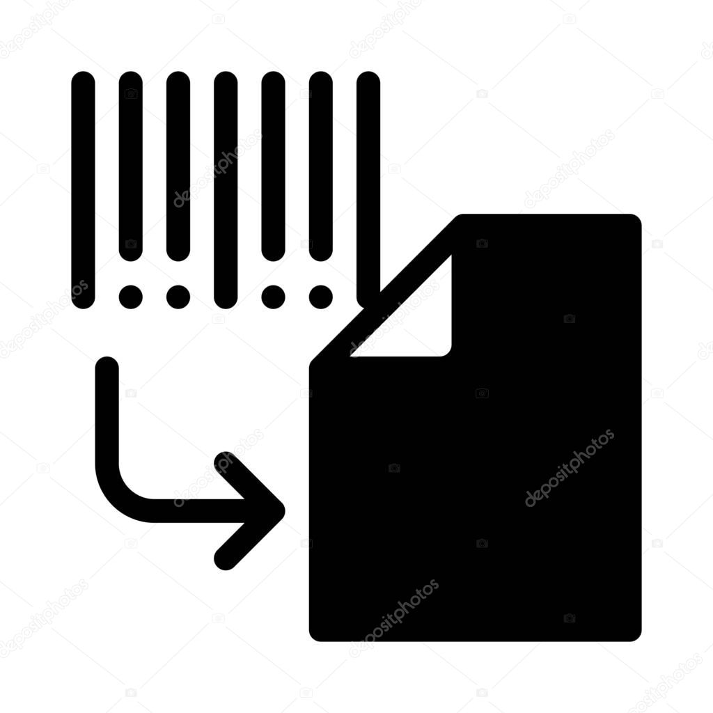 Decode File Service  on white background
