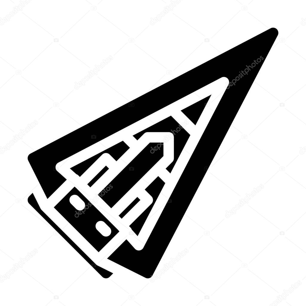 simple vector illustration of Star Destroyer Plane