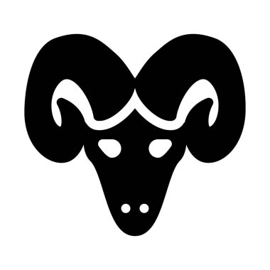 Koç koç başı, vektör tasarımı