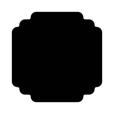 Basit vektör çizim basit kare çerçeve