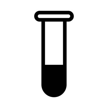 Basit vektör illüstrasyon işareti laboratuvar tüp