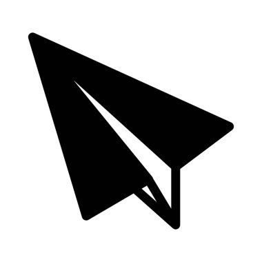 Kağıt uçak oyuncak beyaz arka plan üzerinde izole 