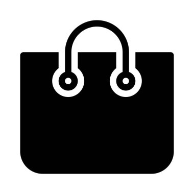 Basit vektör çizim alışveriş çantası veya taşıma çantası