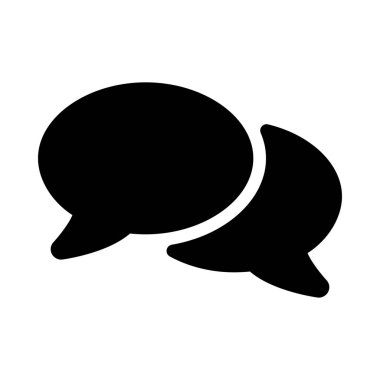 Konuşma balonları basit vektör çizim