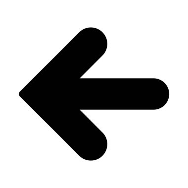 Sol yön ok beyaz arka plan üzerinde