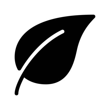 Yaprak simgesi beyaza izole edildi