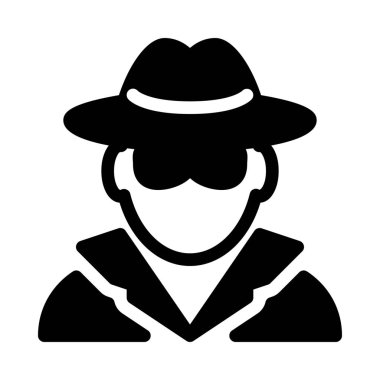 Casus veya dedektif basit vektör çizim