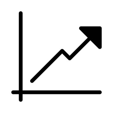 Beyaz arka plan üzerinde yükseliş çizgi grafiği