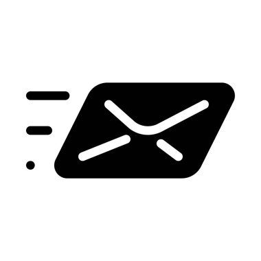 Send Express Mail'in basit vektör illüstrasyonu