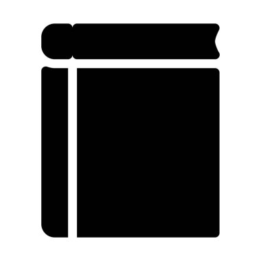 Yeni kitap bağlama simgesi üzerinde beyaz izole