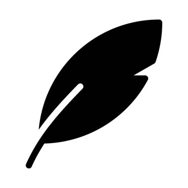 Beyaz arka plan üzerinde izole tüy vintage kalem