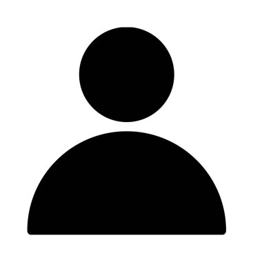 Basit vektör illüstrasyon işareti Kullanıcı veya profil