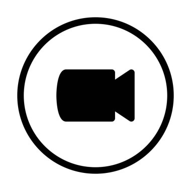 Kamera düğmesine, vektör Illustration etkinleştirmek