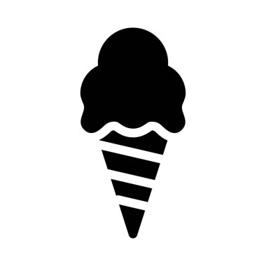 Dondurma külahı beyaz arkaplanda izole