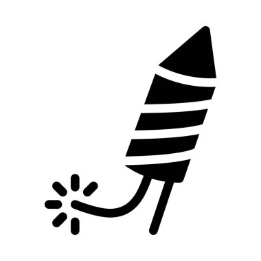 Fairwell Kutlama Havai fişek beyaz arka plan izole