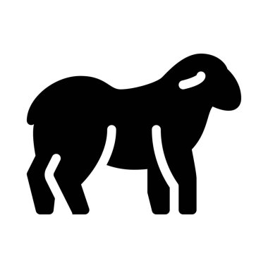 Basit vektör çizim bile toynaklılardan, koyun