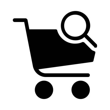 Arama veya arama sepeti basit vektör çizim