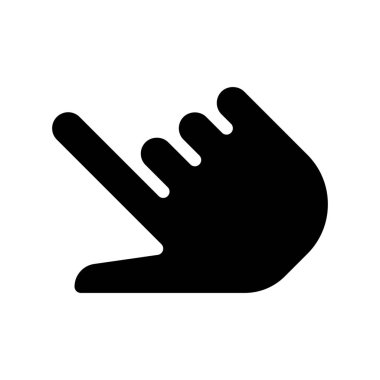 Odaklanma Hareketi Denetim simgesi beyaza izole edildi