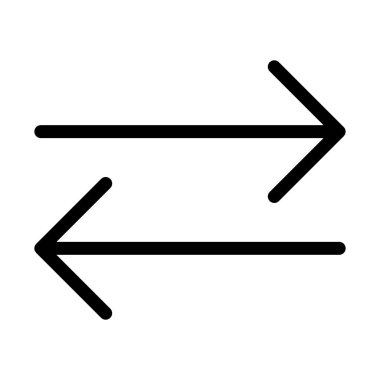 Her iki yönde ok simgesi üzerinde beyaz izole