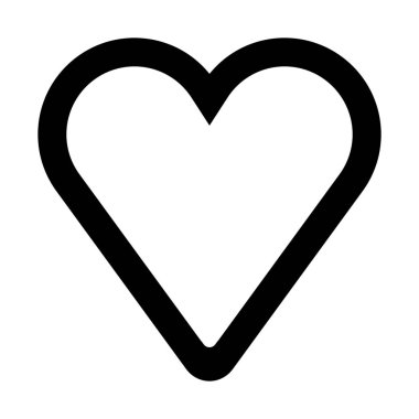 Kalp tam beyaz arka plan üzerinde izole şekli