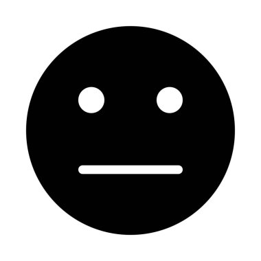 Boğaz ifade Emoji basit vektör çizim