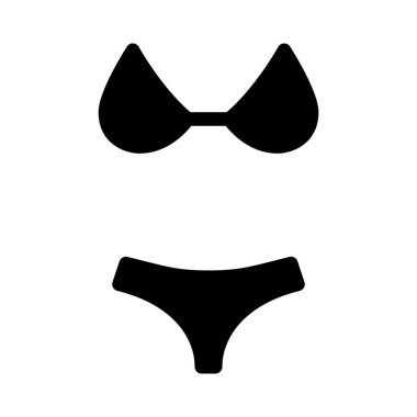 Bikini web simgesi, vektör tasarımı