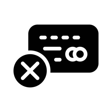 Beyaz arka planda yalıtılmış Hata Kartı simgesi 