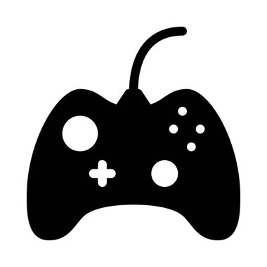 Beyaz arka plan üzerinde izole kablolu oyun denetleyicisi