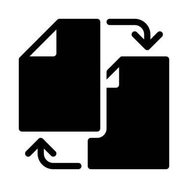 Basit vektör çizim Syncronize belge dosyaları