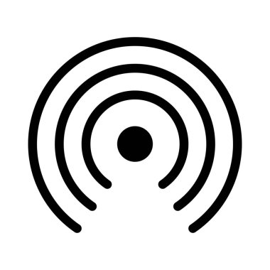 sembol hayvan zinciri Wifi basit vektör çizim