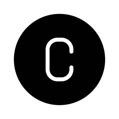 Basit vektör çizim simgesini bir telif hakkı korumalı işaret