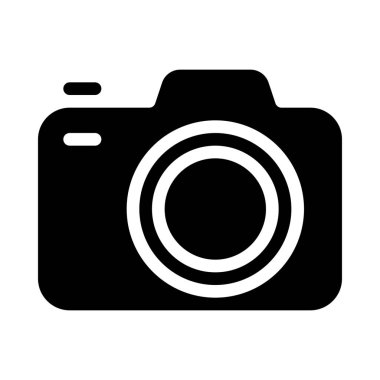 Yarı profesyonel fotoğraf makinesi, vektör çizim