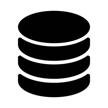 Basit vektör çizim simgesini veritabanı depolama sembolü